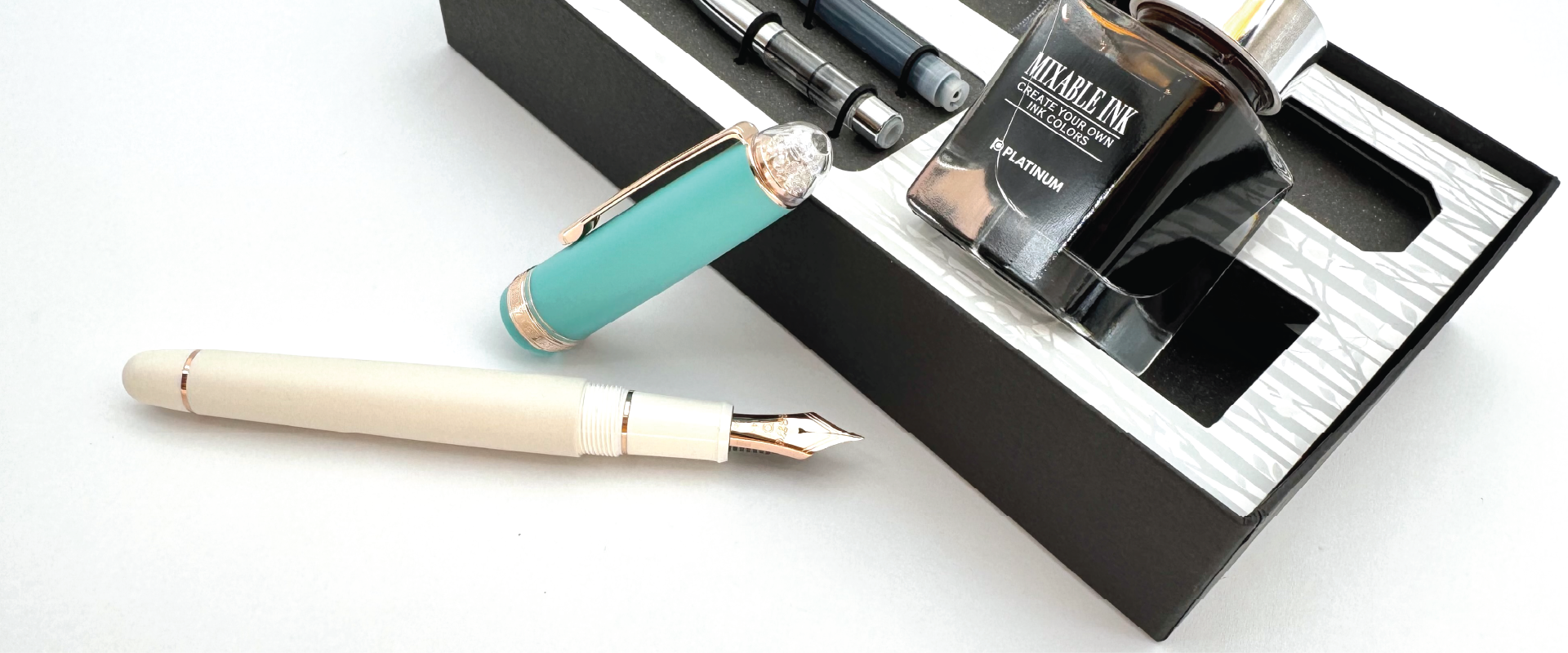 Platinum LE 3776 Century Shape of Heart Bluebird Fountain Pen
