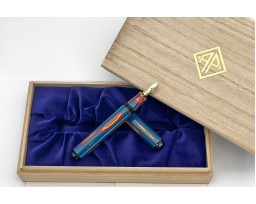 AP Limited Edition Urushi Lacquer Art Blue Amorphous Splendor Fountain Pen