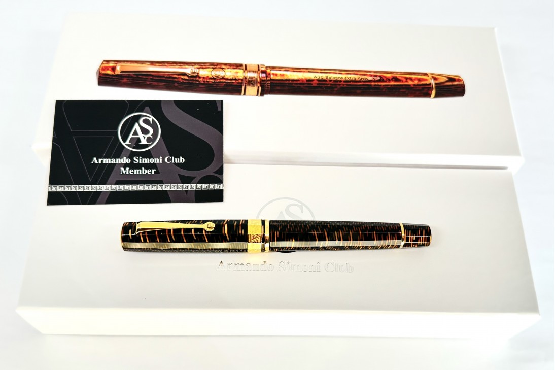 Armando Simoni Club Limited Edition Gladiatore Medio Bronze Skyscraper Fountain Pen