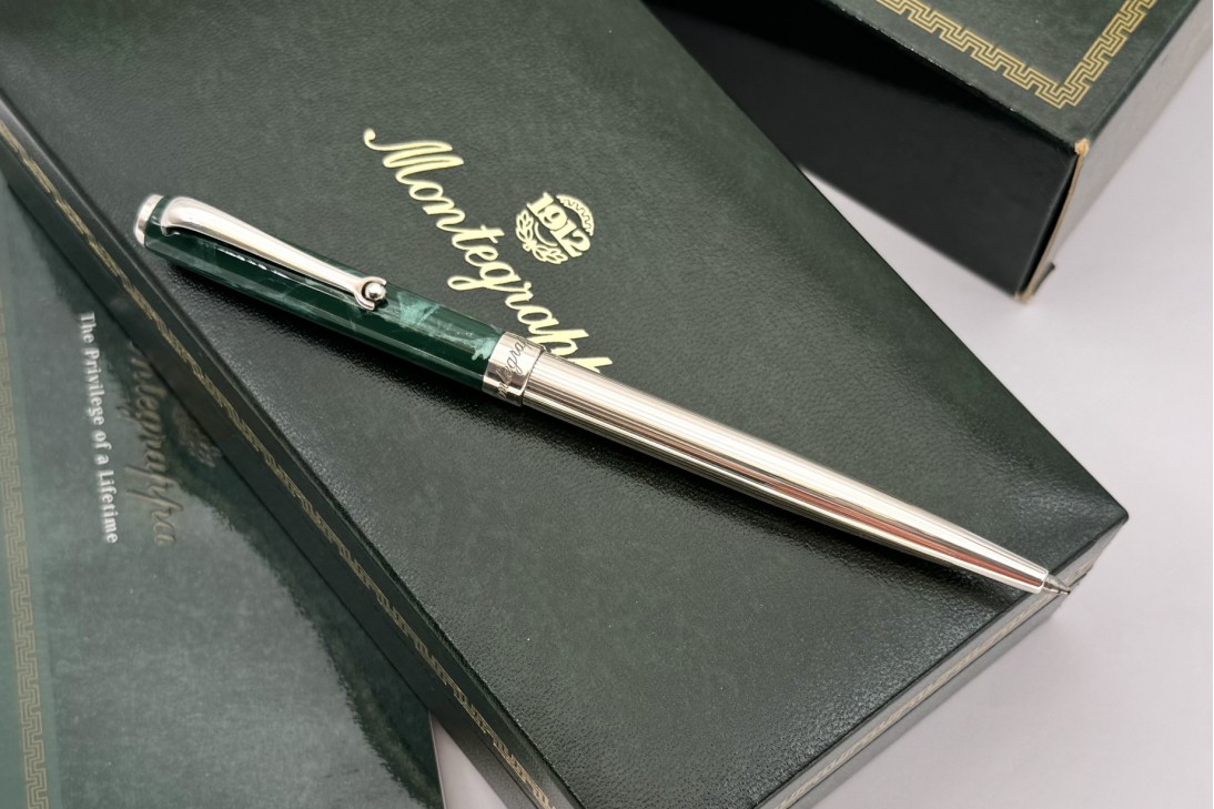Montegrappa Organinzer Z300-XEG-OR Green Silver Ball Pen