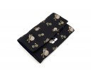 Nakaya Kyoto Nishijin Textile Pen Pouch for 3 pen - Skull