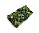 Nakaya Kyoto 'Nishijin-ori' textile Pen pouch for 5 pens Green