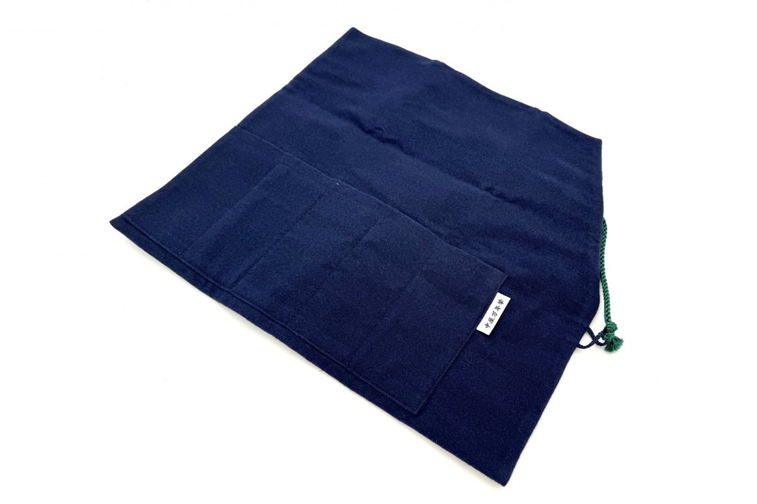 Nakaya Kyoto 'Nishijin-ori' textile Pen pouch for 5 pens Green