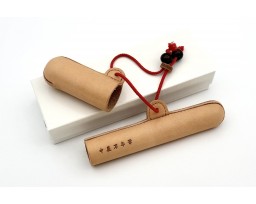 Nakaya Leather Pen Case with Akane Red String
