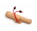 Nakaya Leather Pen Case with Coral Red String