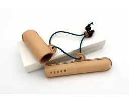 Nakaya Leather Pen Case with Marine Blue String