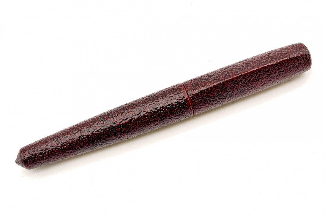 Nakaya Dorsal Fin Version 1 Ishime Kanshitsu Kuro Tamenuri Fountain Pen