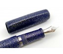 Nakaya Dorsal Fin Version 1 Ishime Kanshitsu Silver Tin Blue Kanshitsu Fountain Pen