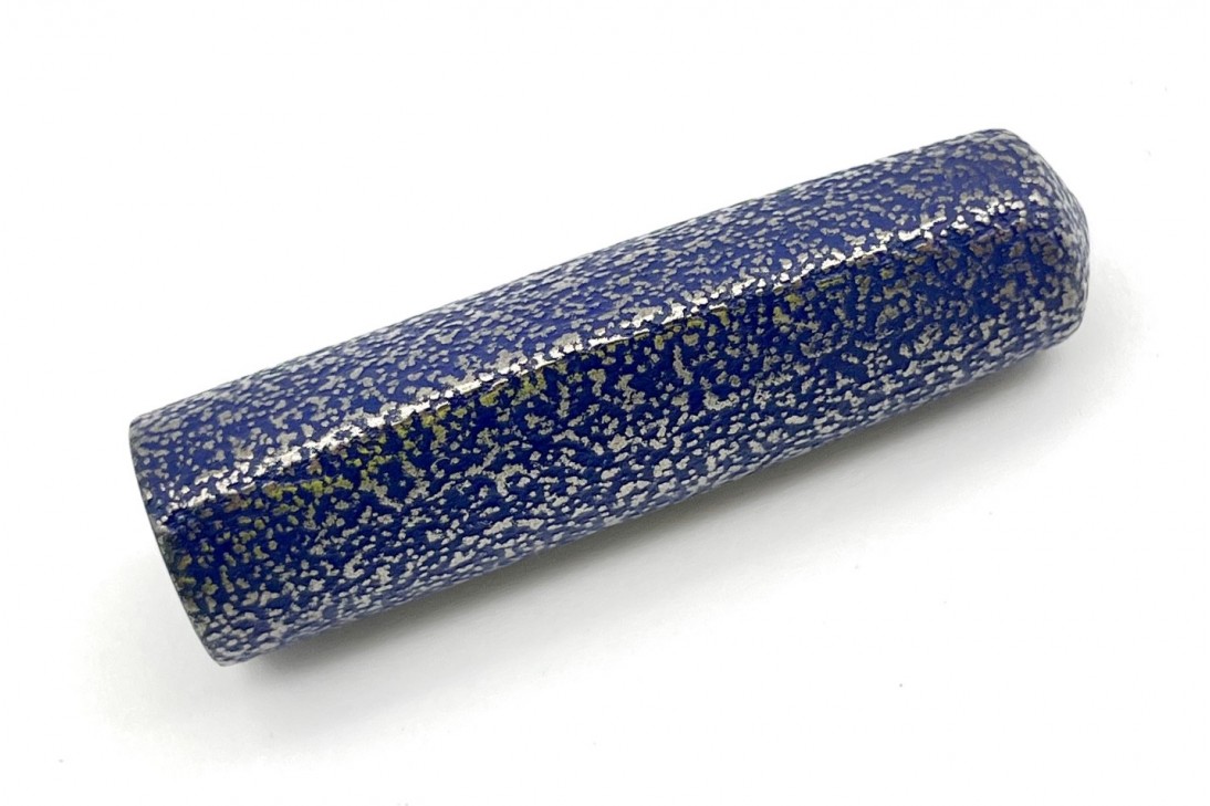 Nakaya Dorsal Fin Version 1 Ishime Kanshitsu Silver Tin Blue Kanshitsu Fountain Pen