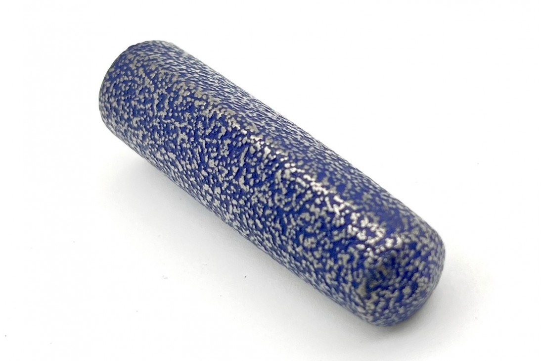 Nakaya Dorsal Fin Version 1 Ishime Kanshitsu Silver Tin Blue Kanshitsu Fountain Pen