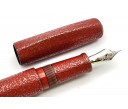 Nakaya Dorsal Fin Version 1 Ishime Kanshitsu Silver Tin Red Kanshitsu Fountain Pen