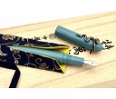 Nakaya Portable Writer Ama-Iro Fountain Pen with Snake Stopper with Emerald Eyes