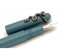 Nakaya Portable Writer Ama-Iro Fountain Pen with Snake Stopper with Emerald Eyes