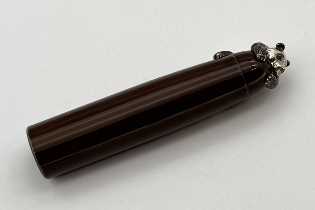 Nakaya Portable Writer Heki-Tamenuri Fountain Pen with Panda Stopper