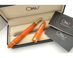 Omas Ogiva Fountain Pen in Arancione with Gold Trim