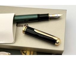 Pelikan M1000 Green and Black Fountain Pen (New Logo)