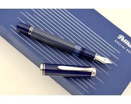 Pelikan Special Edition Souverän M815 Metal Striped Blue Fountain Pen