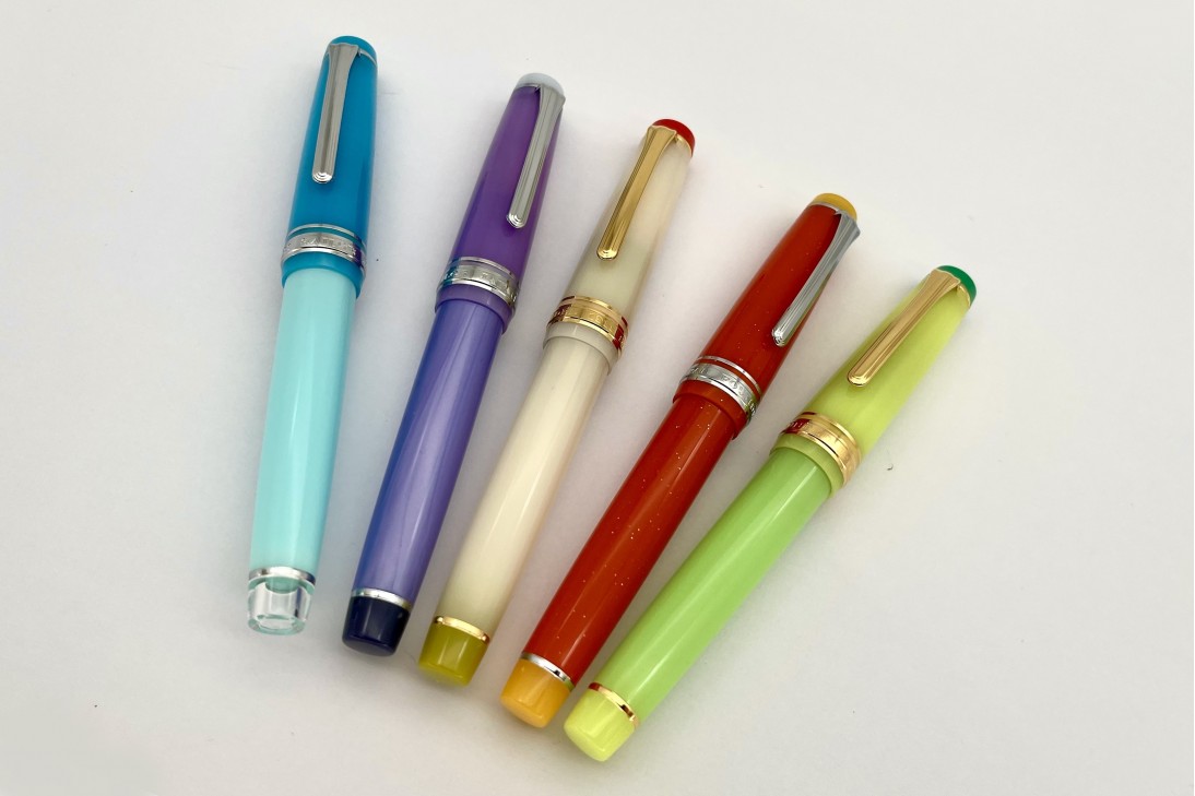 Sailor Cocktail Exclusive 2022 Limited Edition Pro Gear 5 piece set Fountain Pens