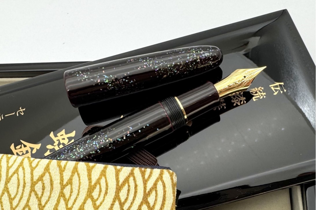 Sailor Limited Edition King of Pens (KOP) Tamenuri Raden Nami (Waves) Fountain Pen