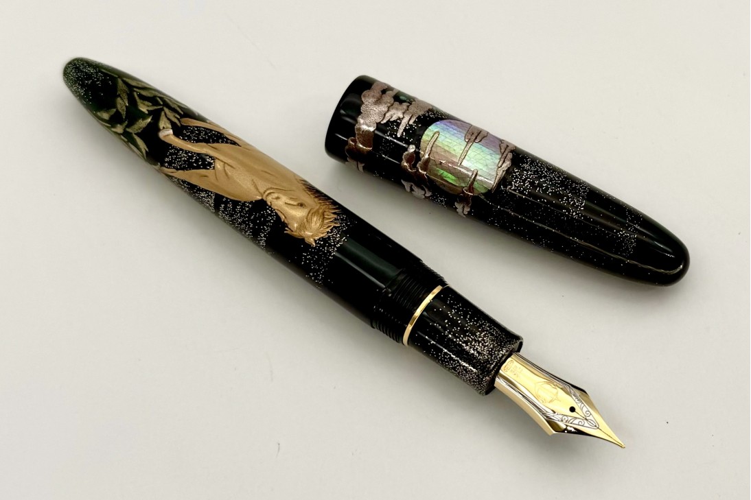Sailor Limited Edition King of Pens (KOP) Uma to Gekkou (Horse in the Moonlight) Maki-e Fountain Pen