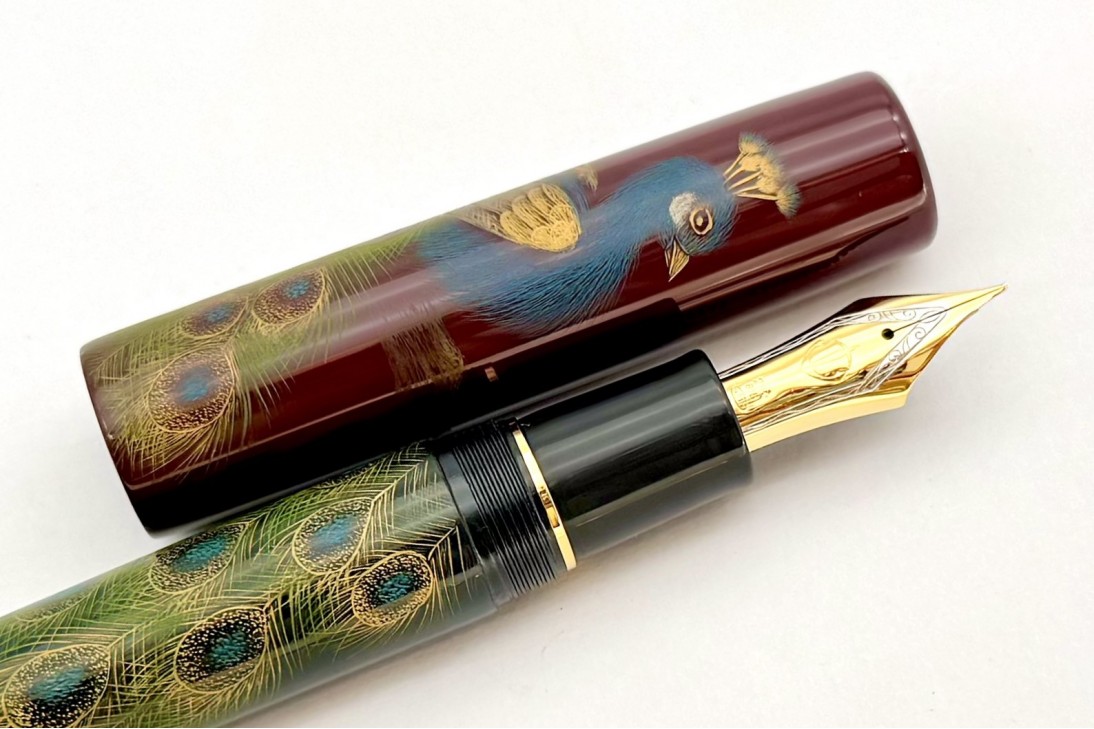 Sailor Limited Edition King of Pens KOP Chinkin Peacock Fountain Pen