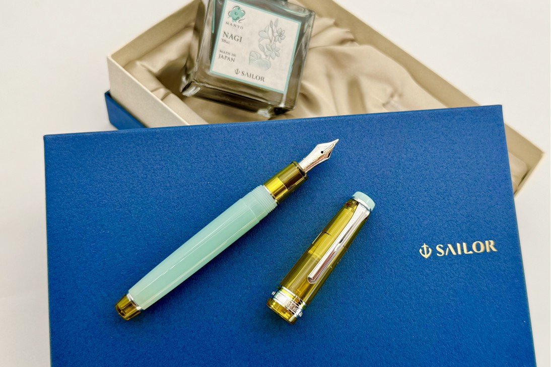 Sailor Limited Edition ProGear Slim Manyo Bamboo Shoot Fountain Pen Set