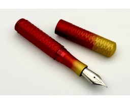 Schon DSGN Anodized Aluminum Roman Candle Faceted Pocket Six Fountain Pen