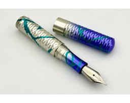 Schon DSGN Anodized Aluminum Spring Faceted Pocket Six Fountain Pen