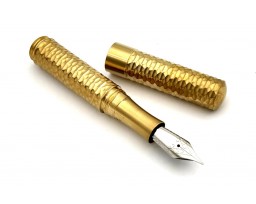 Schon DSGN Brass Faceted Pocket Six Fountain Pen