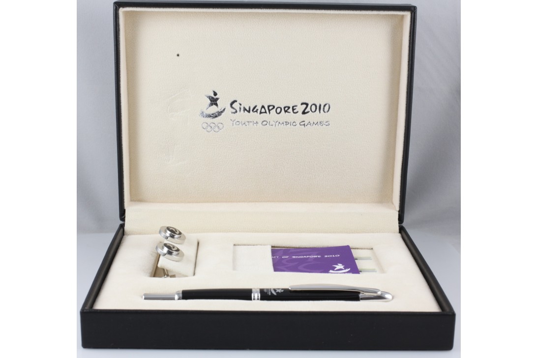 Pilot Limited Edition Capless Singapore Youth Olympic Games Fountain Pen and Cufflink set