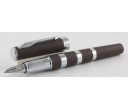 Parker Ingenuity Large Brown Rubber and Metal Chrome Trim 5th Technology Mode Pen