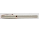 Parker Sonnet Chiseled Silver with Pink Gold Trim Fountain Pen