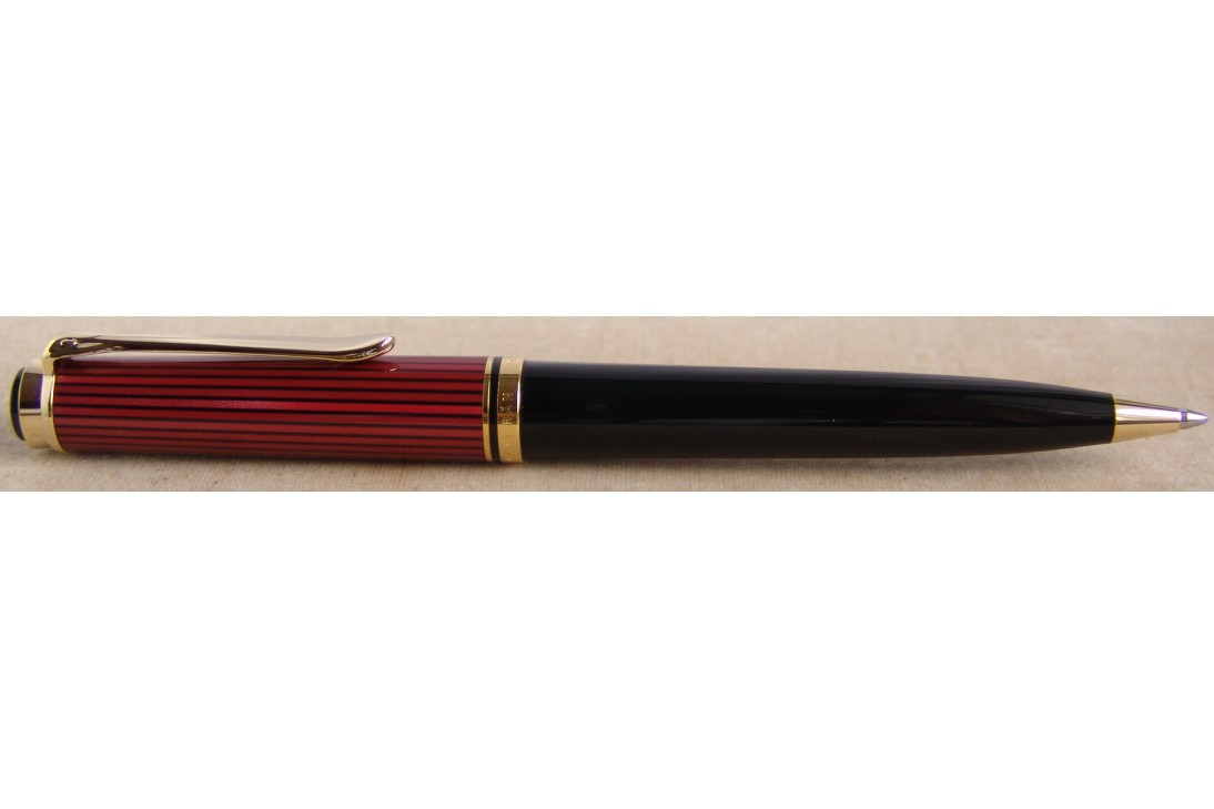 Pelikan Souveran K800 Red and Black Ball Pen