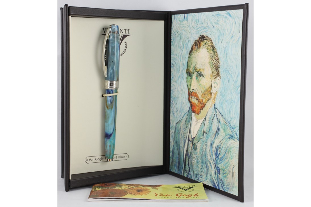 Visconti Van Gogh Impressionist Portrait Blue Fountain Pen