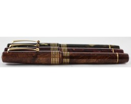 Omas Limited Edition 90th Anniversary Celluloid Gold Trim Fountain Pen Set