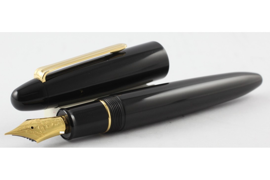 Sailor King of Pens Ebonite Black with Gold Plated Trim Fountain Pen